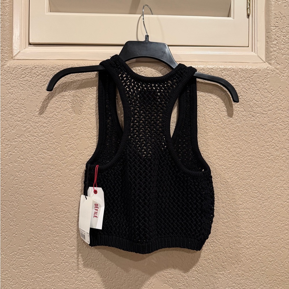 NWT ZADIG & VOLTAIRE Nabya Tank Top In Noir - Picture 6 of 9